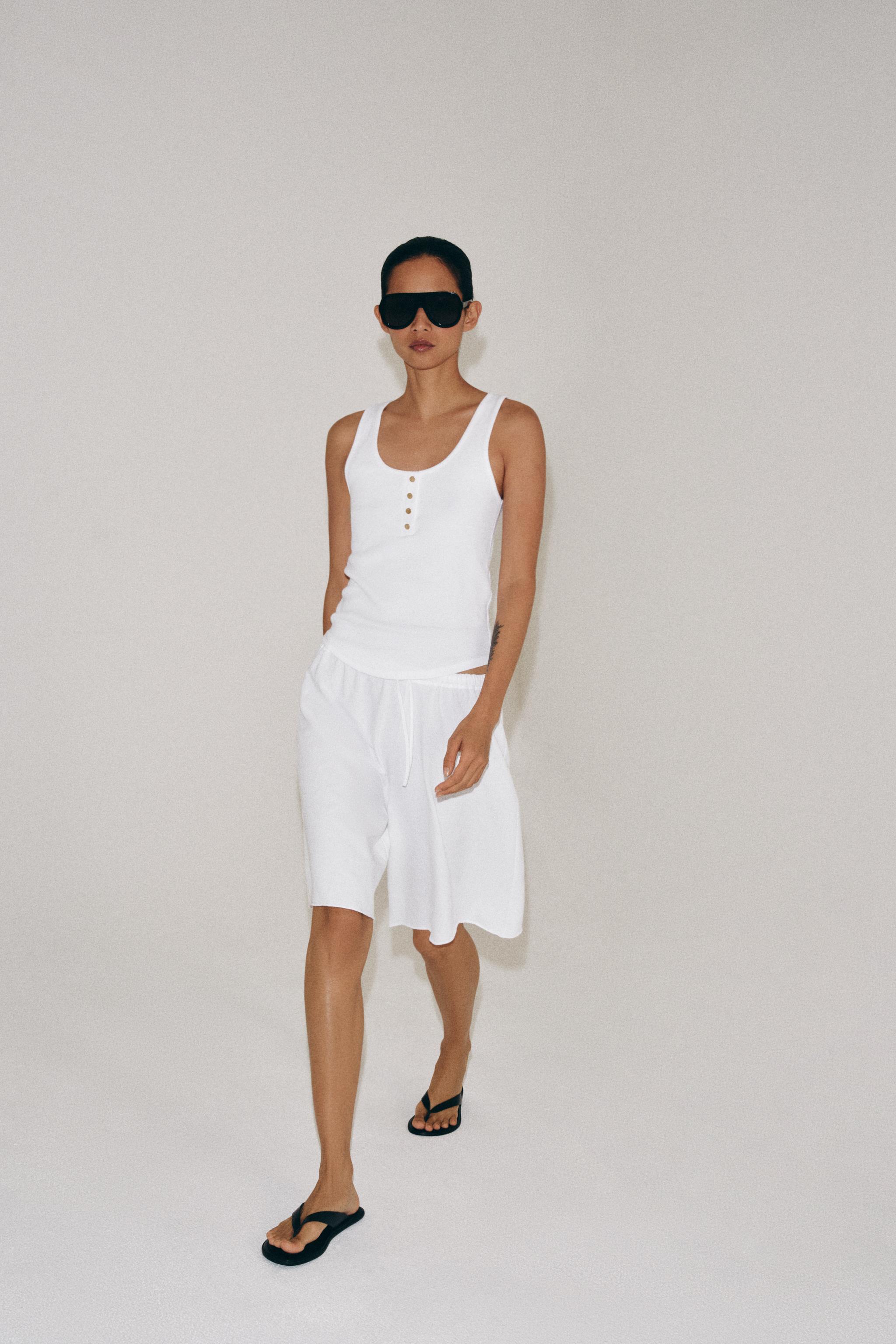 COTTON BUTTON-UP TOP